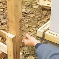 Flytta murarsnöret varje gång du ska påbörja ett nytt skickt