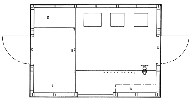 Skiss på redskapsbod