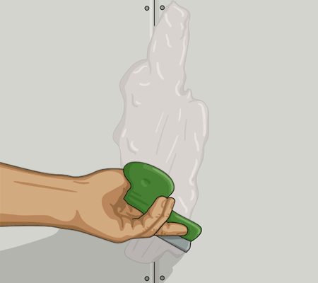 Spacklar igen skruvskallar