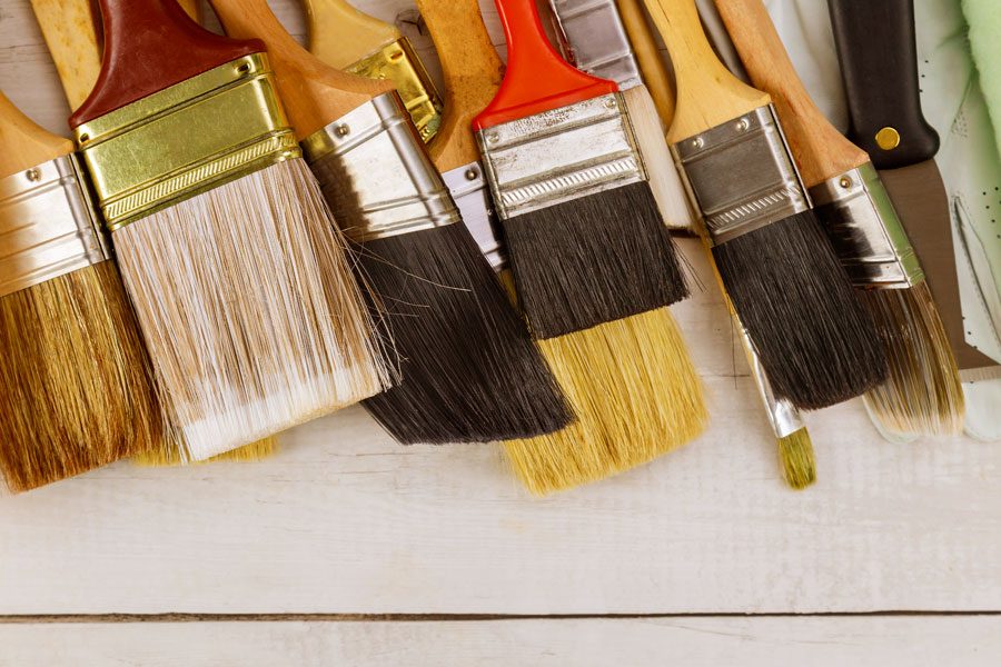 Välja rätt pensel vid målning